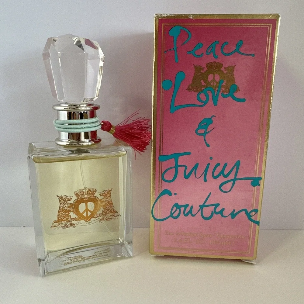 Peace Love & Juicy Couture Eau de Parfum Spray 3.4oz 100ml Womens Perfume wh Box